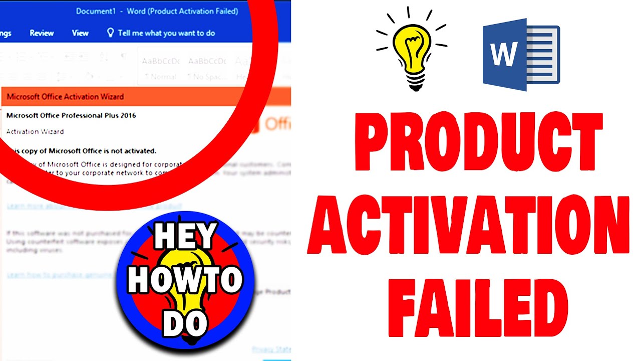 powerpoint product activation failed